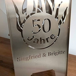 Feuerkorb Goldene Hochzeit 1